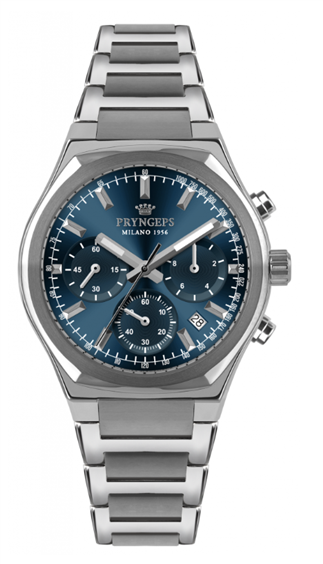 Orologio Pryngeps Uomo Wall Street in Acciaio CR648 BLU - CR648 BLU